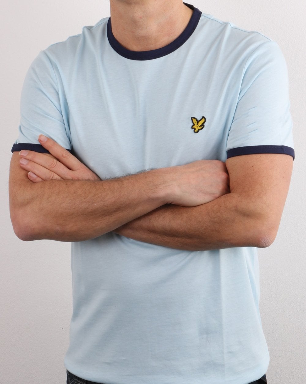 Lyle And Scott Ringer T-Shirt Deck Blau/Marineblau