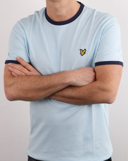 Lyle And Scott Ringer T-Shirt Deck Blau/Marineblau