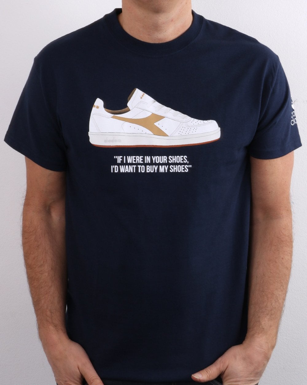 80er Casual Classics „Wenn ich in deinen Schuhen wäre“ T-Shirt Marineblau