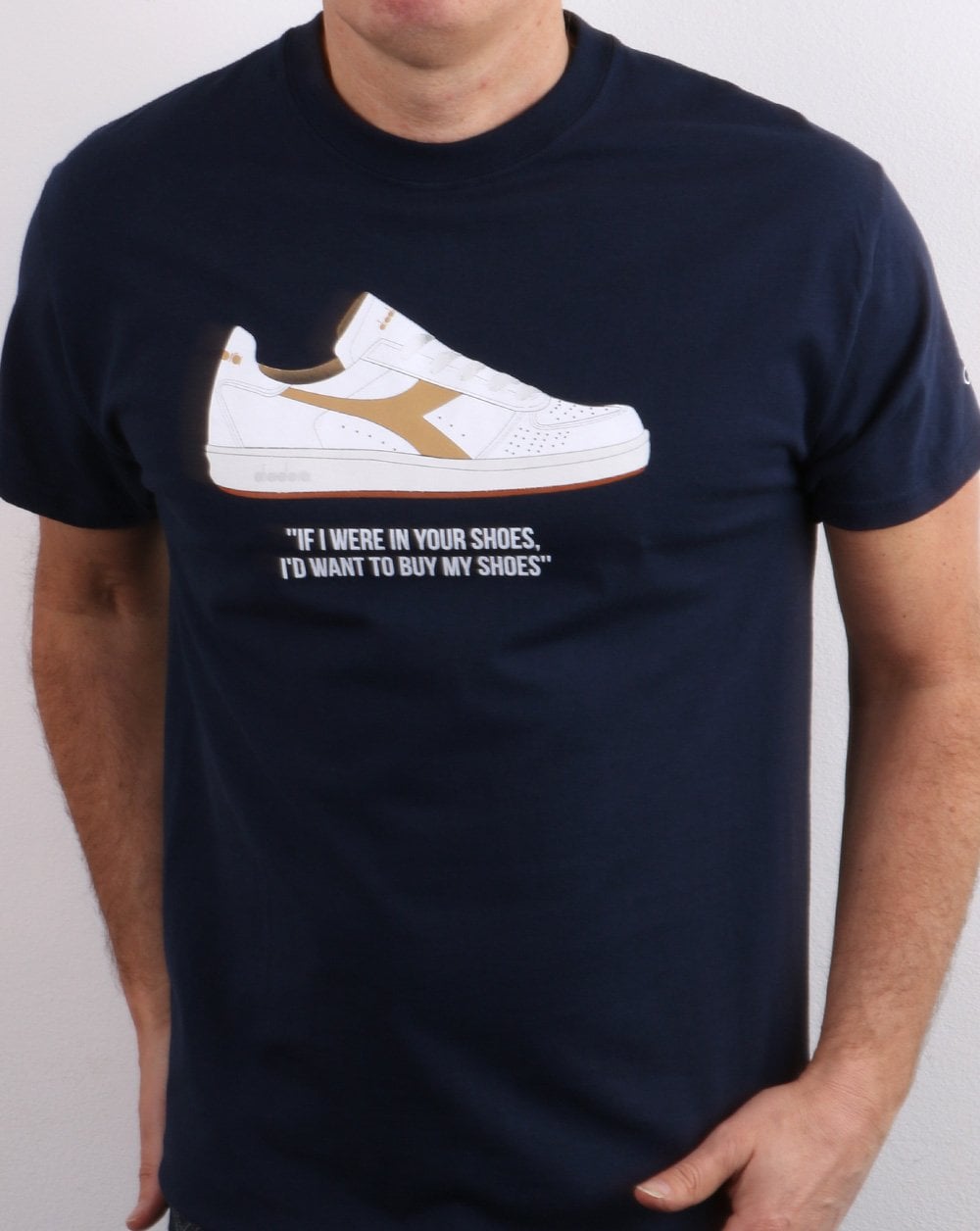80er Casual Classics „Wenn ich in deinen Schuhen wäre“ T-Shirt Marineblau
