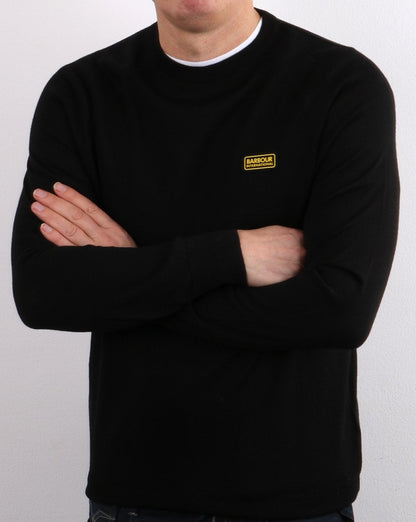 Barbour International Absorb Merino Strick Schwarz