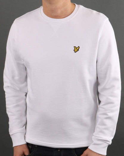 Lyle And Scott Sweatshirt mit Rundhalsausschnitt, Weiß