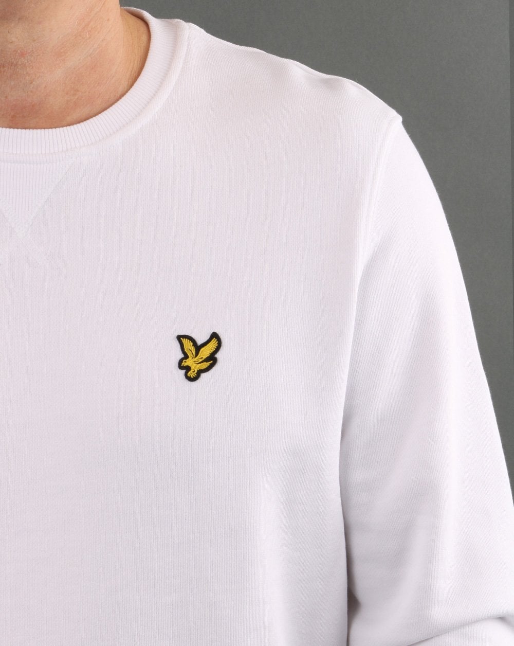 Lyle And Scott Sweatshirt mit Rundhalsausschnitt, Weiß