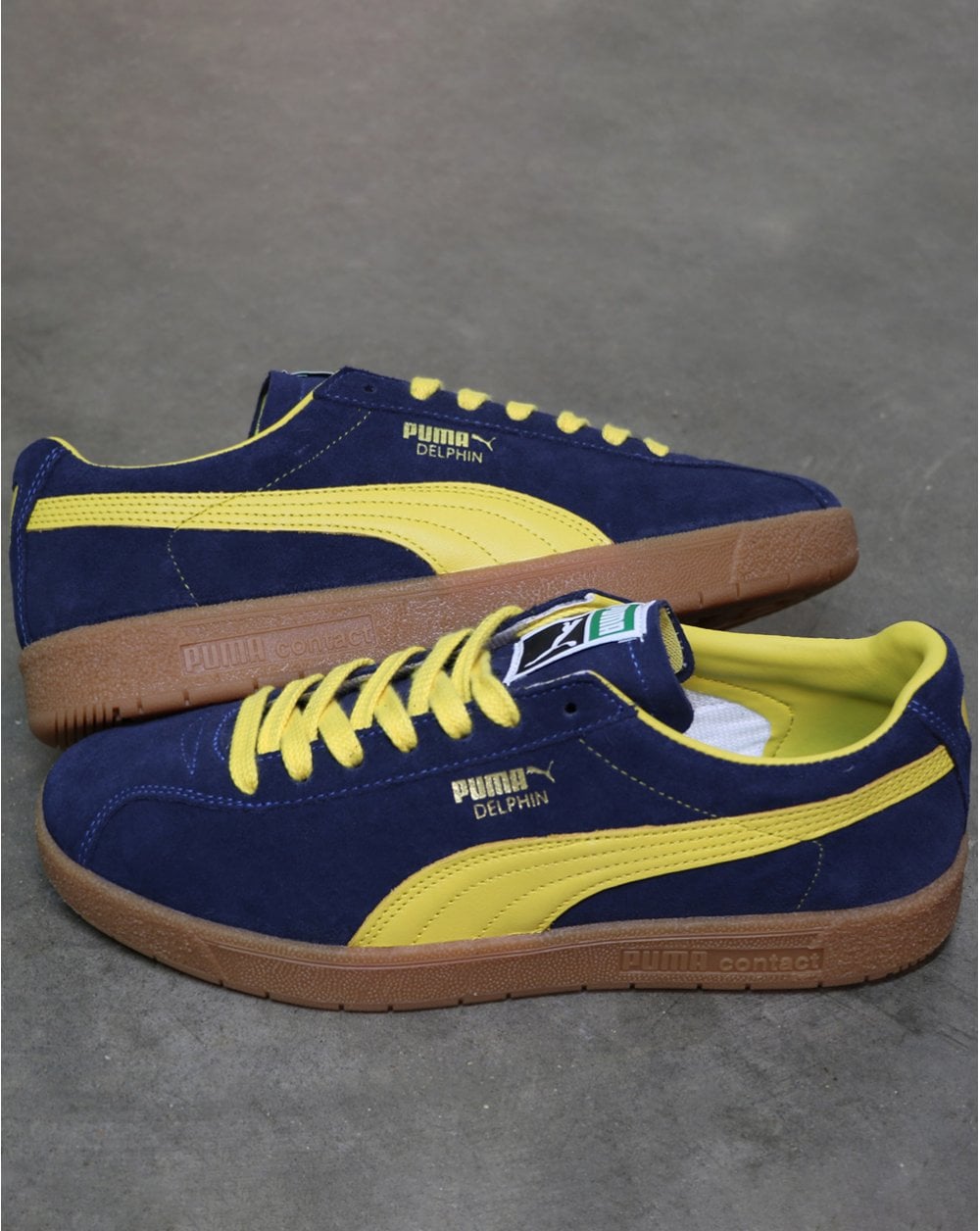 Puma Delphin Og Trainer Marine/Gelb