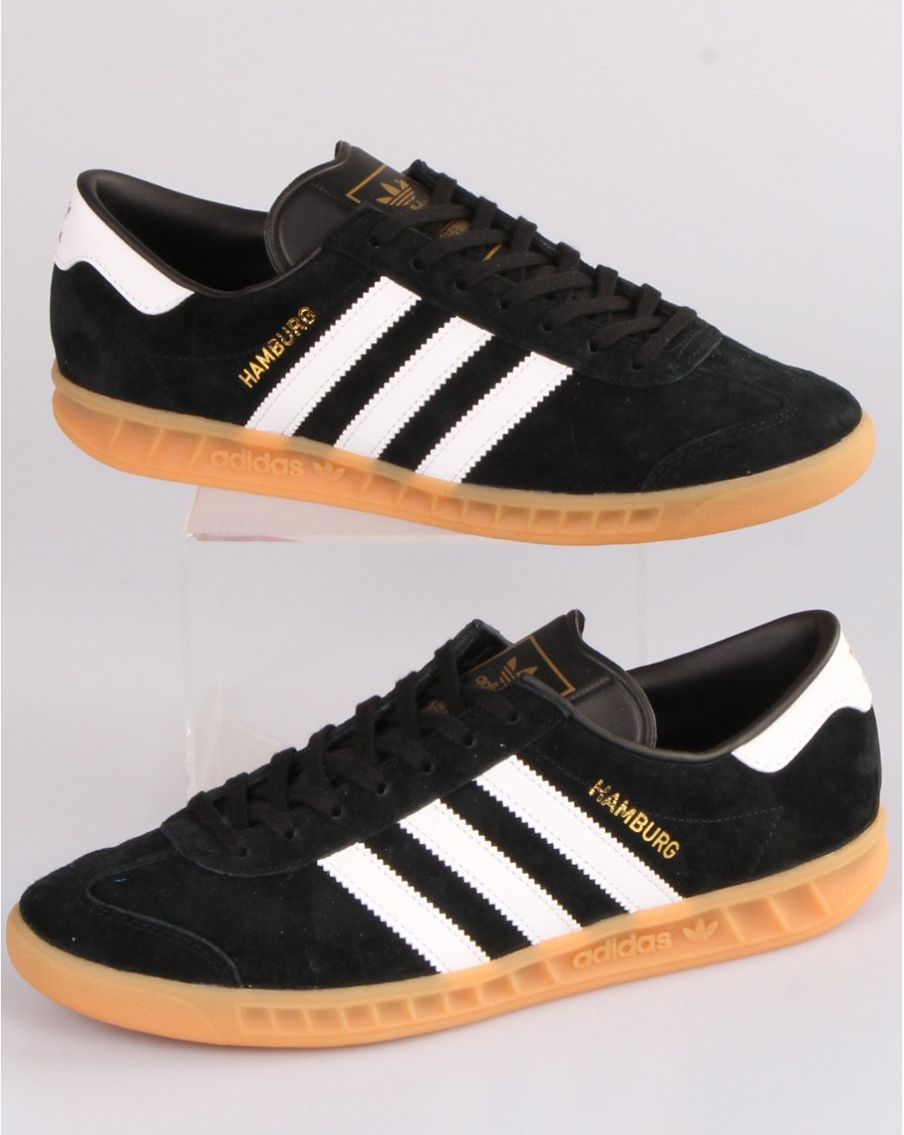 Adidas Hamburg Sneakers Schwarz/Weiß/Gummi