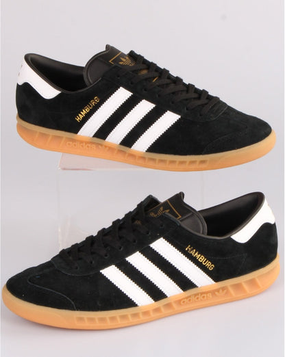 Adidas Hamburg Sneakers Schwarz/Weiß/Gummi