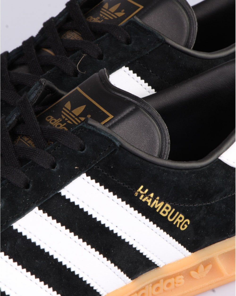 Adidas Hamburg Sneakers Schwarz/Weiß/Gummi