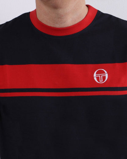 Sergio Tacchini Masters T-Shirt Marineblau/Rot