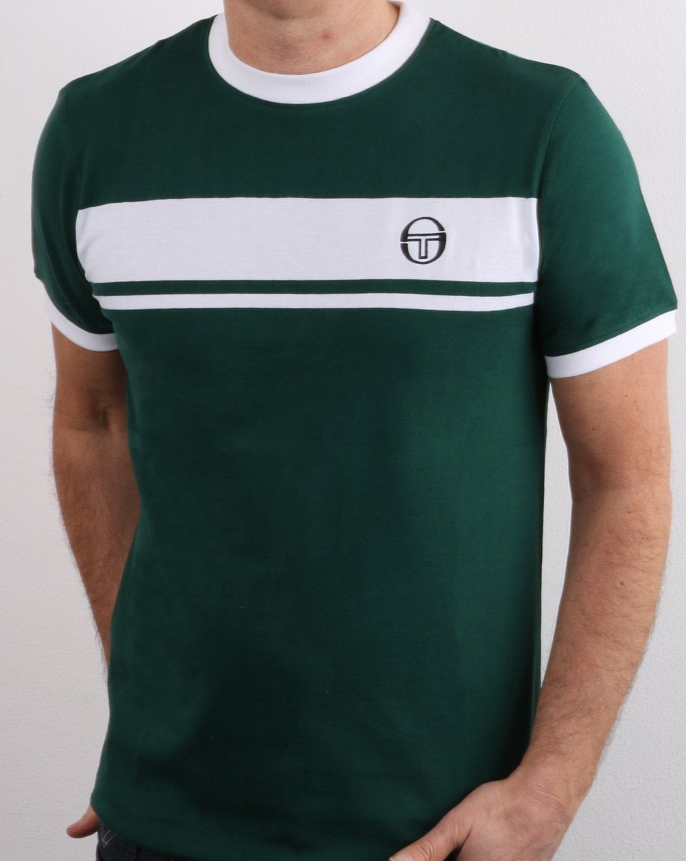 Sergio Tacchini Masters T Shirt Green/white