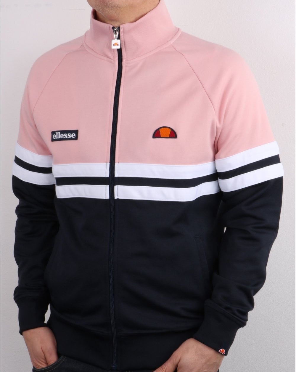 Ellesse Rimini Trainingsjacke Marineblau / Rosa