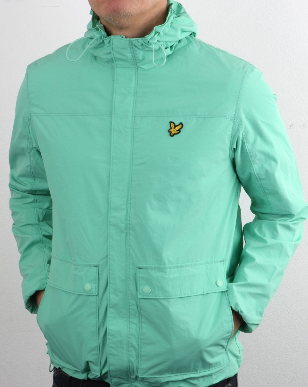 Lyle And Scott – Kapuzenjacke mit Tasche in Minze
