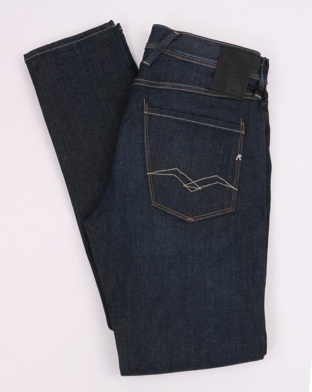 Replay Anbass Hyperflex Re-used Jeans Dunkelblau
