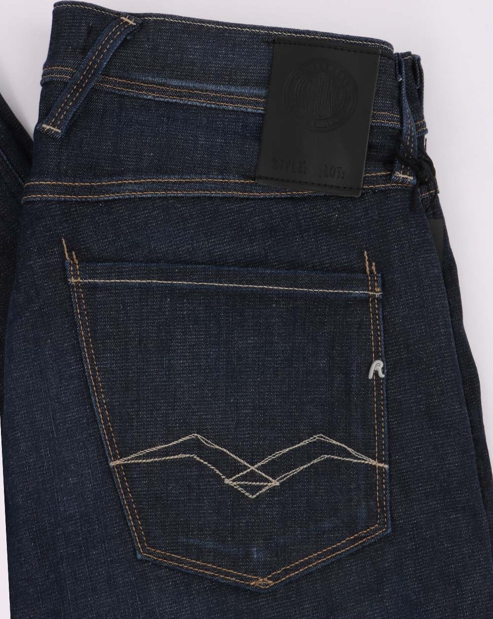 Replay Anbass Hyperflex Re-used Jeans Dark Blue