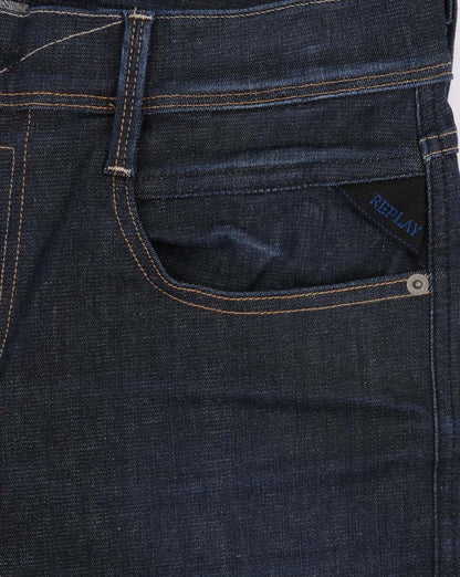 Replay Anbass Hyperflex Re-used Jeans Dunkelblau