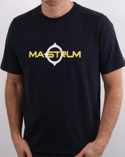 Ma.strum – T-Shirt mit Logo-Print, Tintenblau