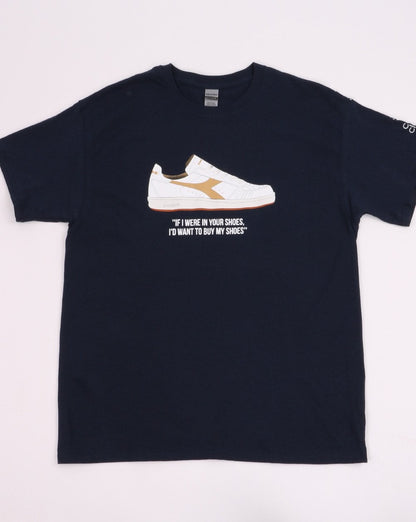 80er Casual Classics „Wenn ich in deinen Schuhen wäre“ T-Shirt Marineblau