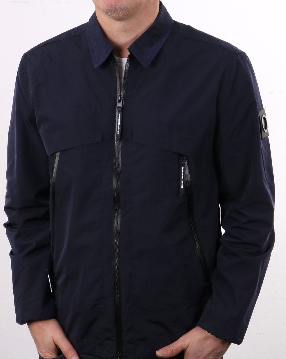 Marshall Artist Molecular Kita Überhemd Marineblau