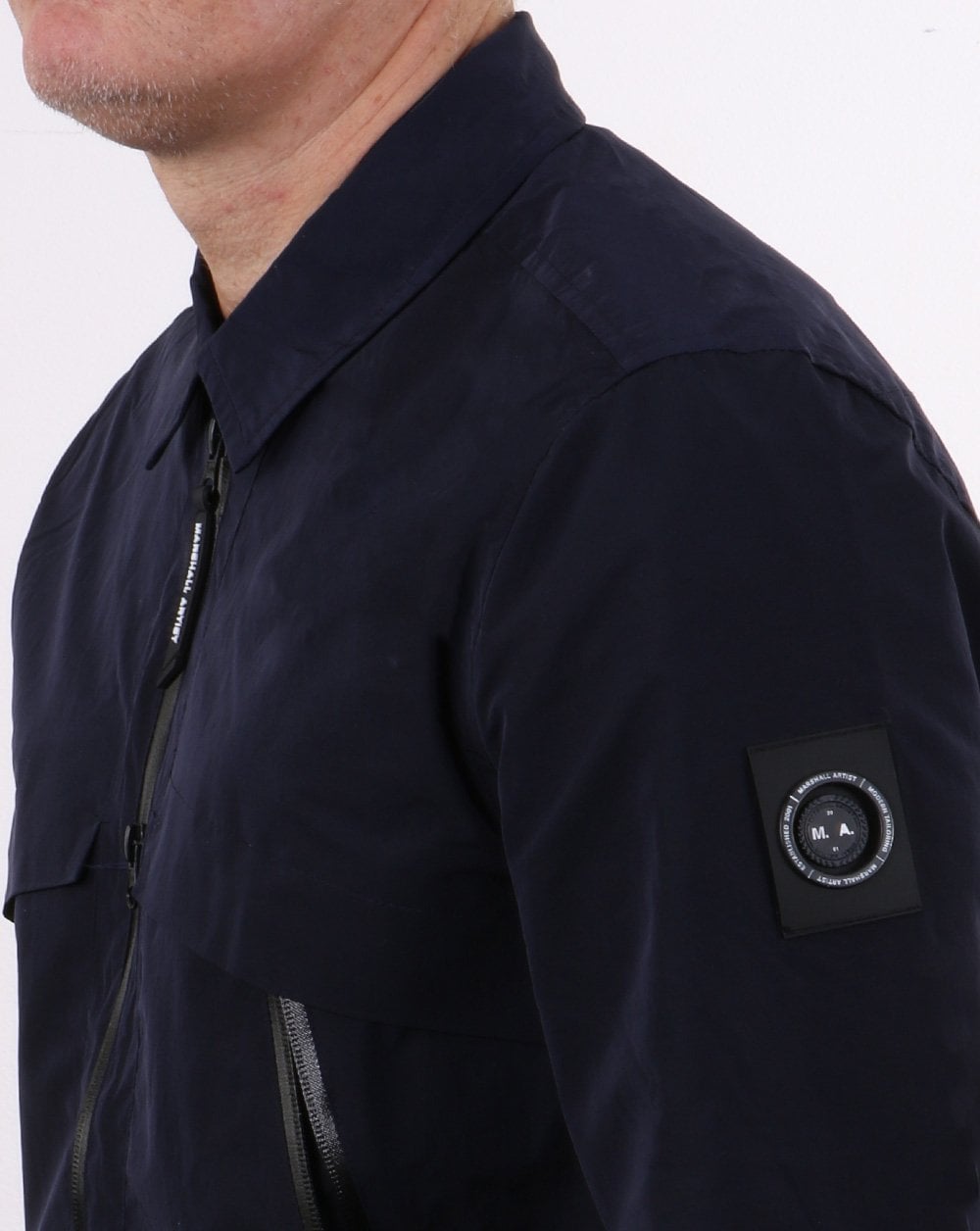 Marshall Artist Molecular Kita Überhemd Marineblau