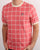 Fila Vintage Window Check T Shirt Light Coral