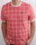 Fila Vintage Window Check T Shirt Light Coral