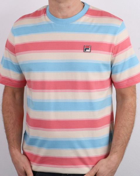 Fila Vintage T Shirt Multi Stripe