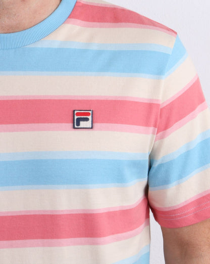 Fila – Vintage-T-Shirt mit mehreren Streifen