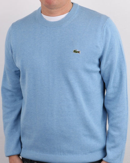 Lacoste Rundhals-Strickpullover Blau