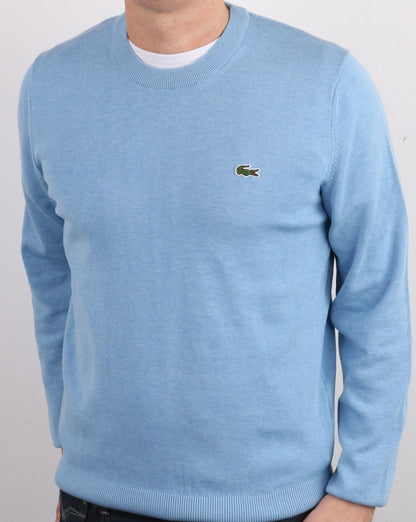 Lacoste Rundhals-Strickpullover Blau