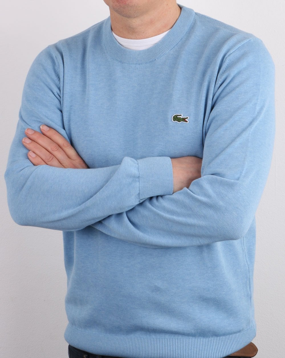 Lacoste Rundhals-Strickpullover Blau