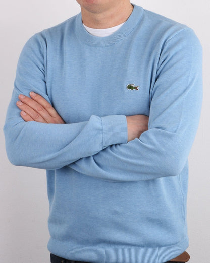 Lacoste Rundhals-Strickpullover Blau