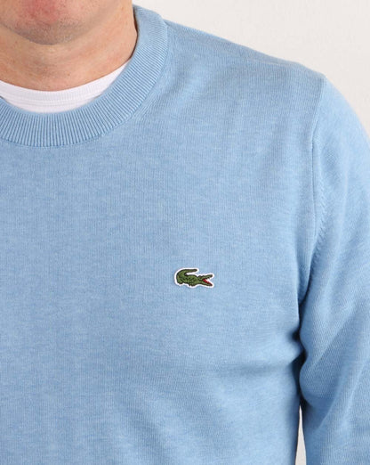 Lacoste Rundhals-Strickpullover Blau
