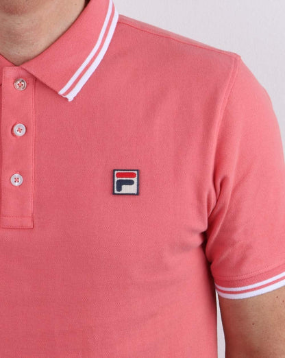 Fila Vintage Tipped Poloshirt Koralle