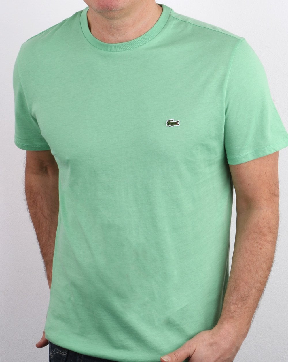Lacoste – T-Shirt mit Rundhalsausschnitt, Minze
