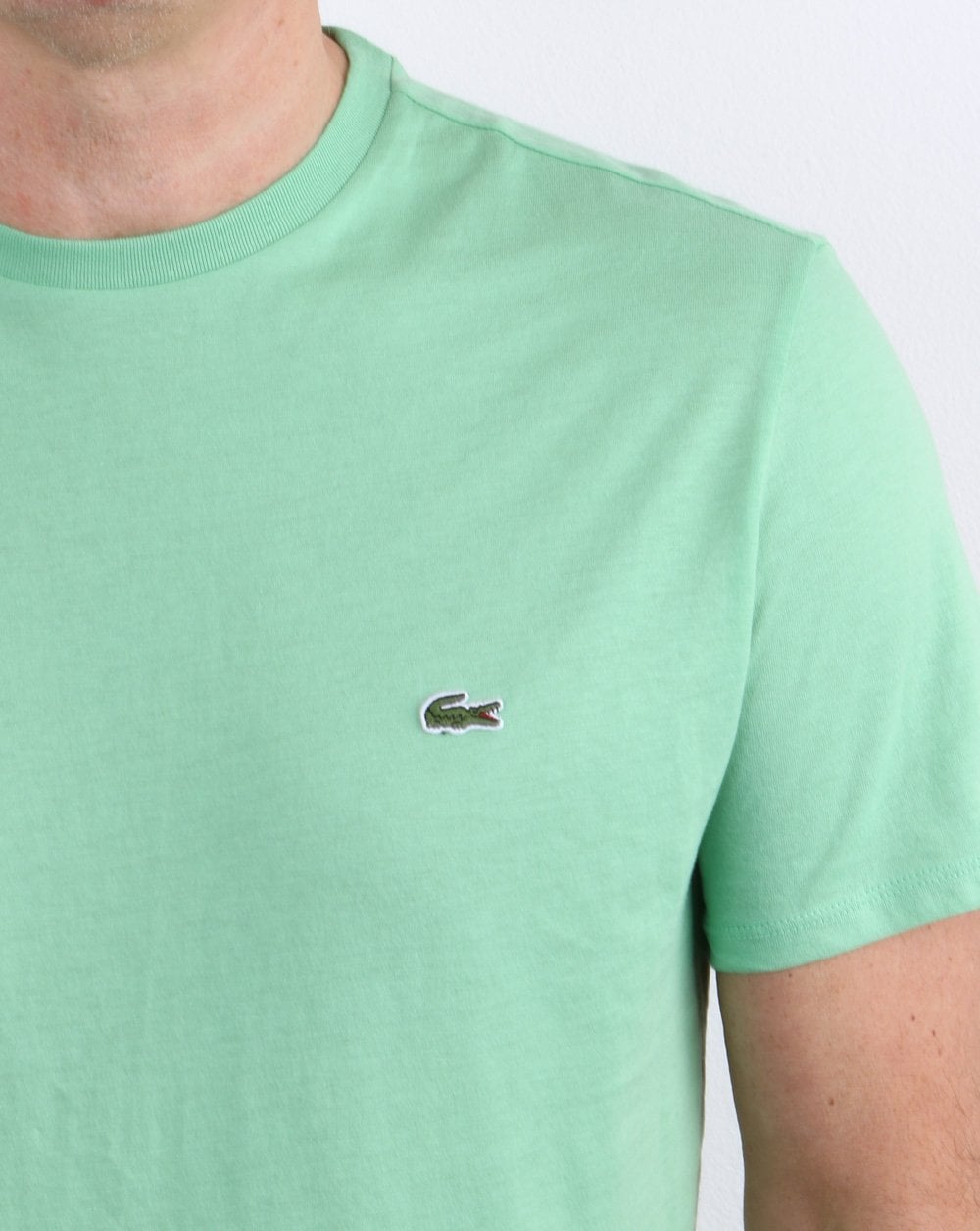Lacoste – T-Shirt mit Rundhalsausschnitt, Minze