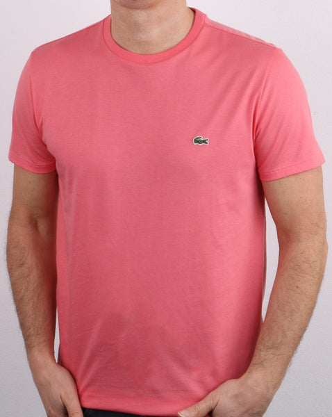 Lacoste Crew Neck T-shirt Coral