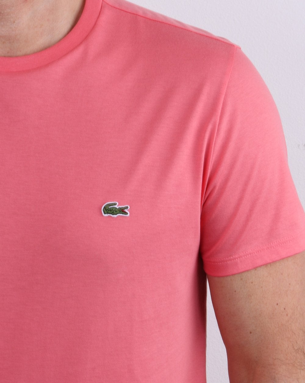 Lacoste Crew Neck T-shirt Coral