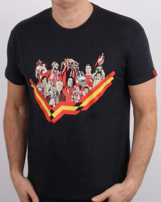 80er Casual Classics Liverpool T-Shirt Marineblau