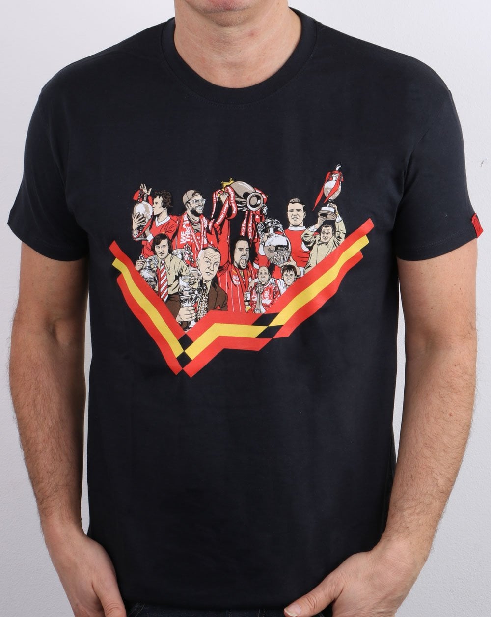 80er Casual Classics Liverpool T-Shirt Marineblau