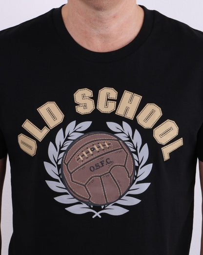 Old School FC T-Shirt Schwarz