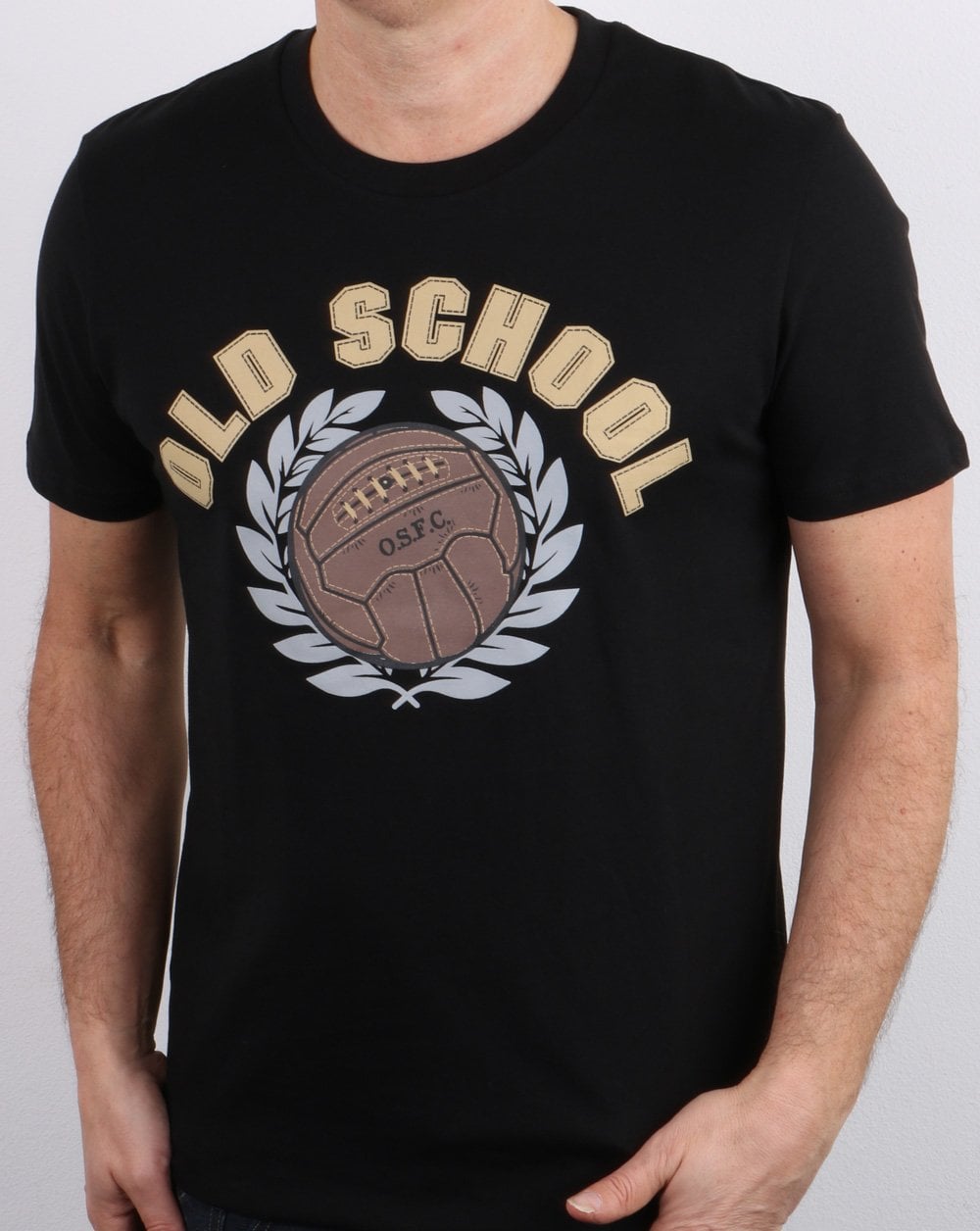 Old School FC T-Shirt Schwarz