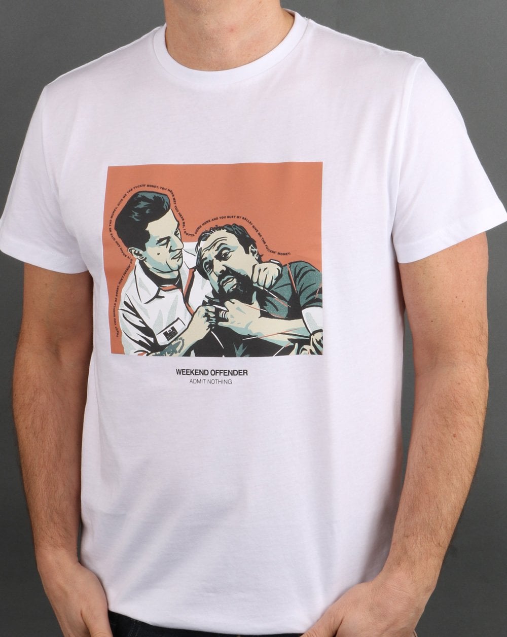 Weekend Offender 'Morrie' Goodfellas T-Shirt Weiß