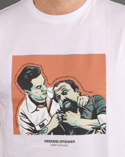 Weekend Offender 'Morrie' Goodfellas T-Shirt Weiß