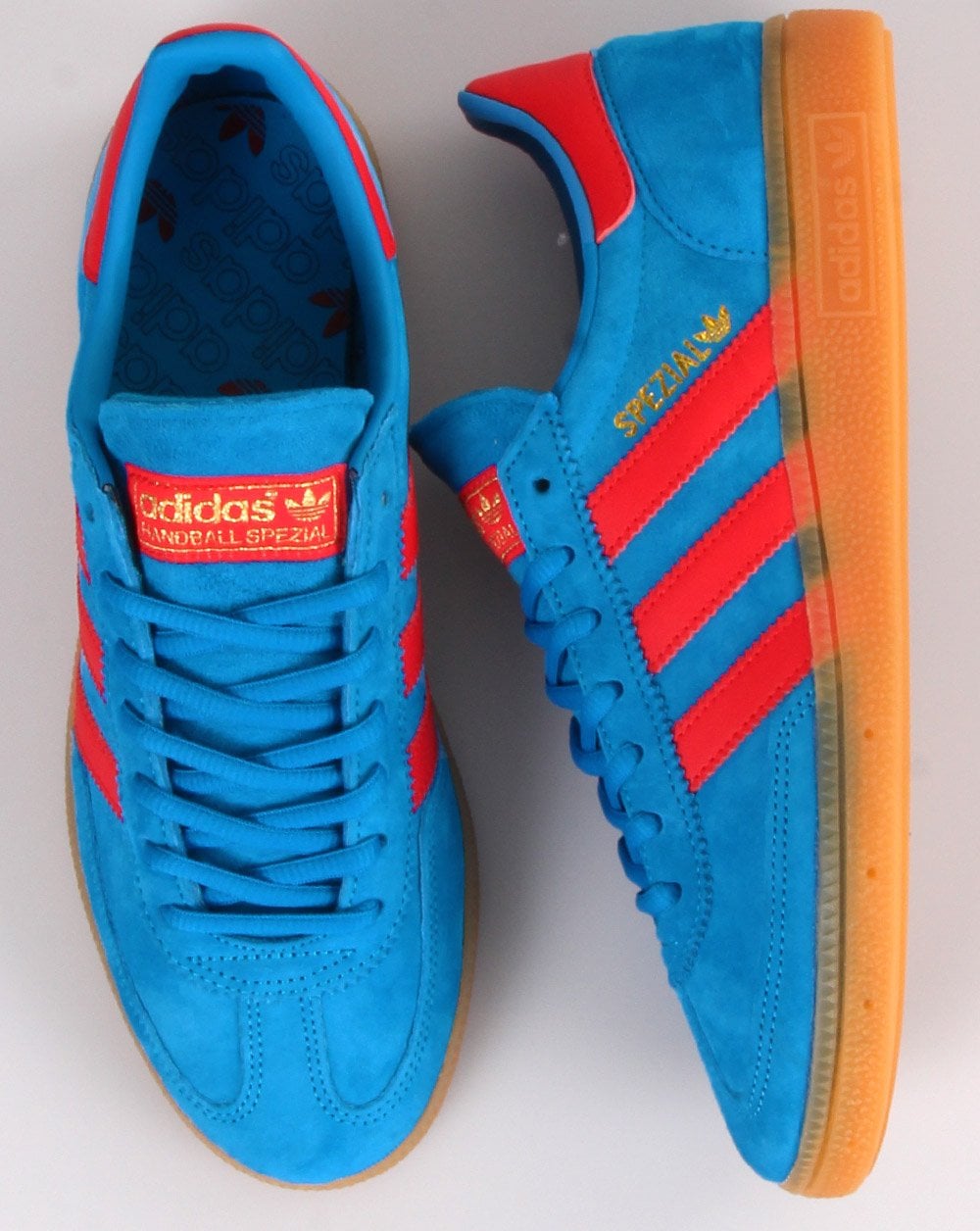 Adidas Spezial Trainers Bright Blue/Vivid Red