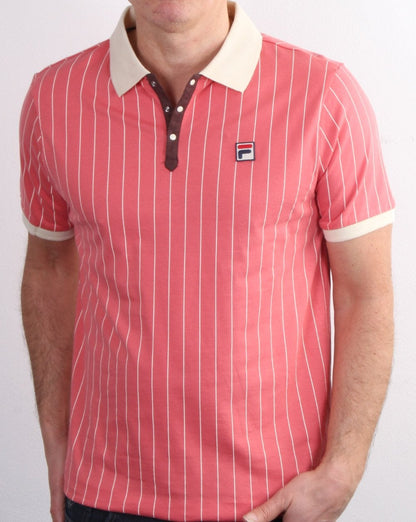 Fila Vintage Bb1 Poloshirt Koralle/Creme