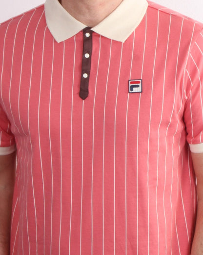 Fila Vintage Bb1 Poloshirt Koralle/Creme