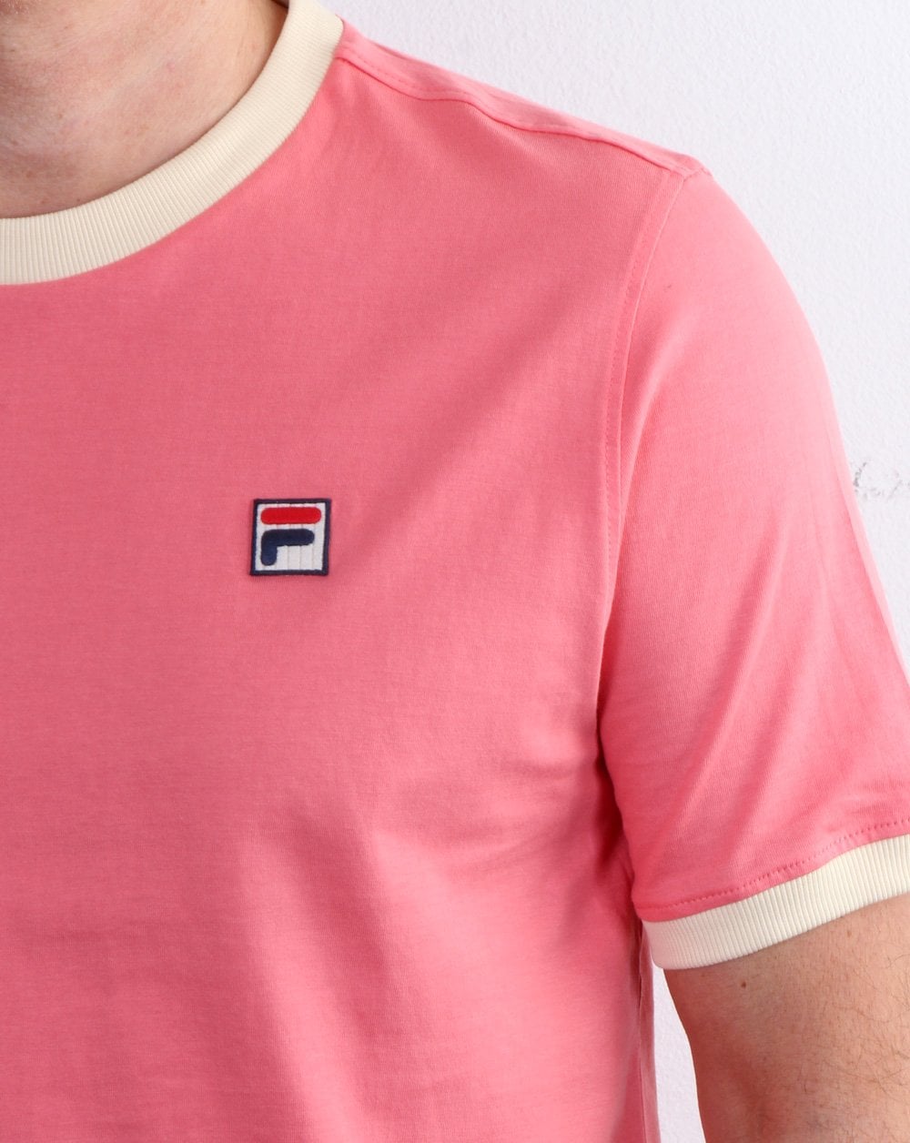 Fila Vintage Ringer T Shirt Coral