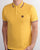 Trojan Tipped Pique Polo Shirt Mustard