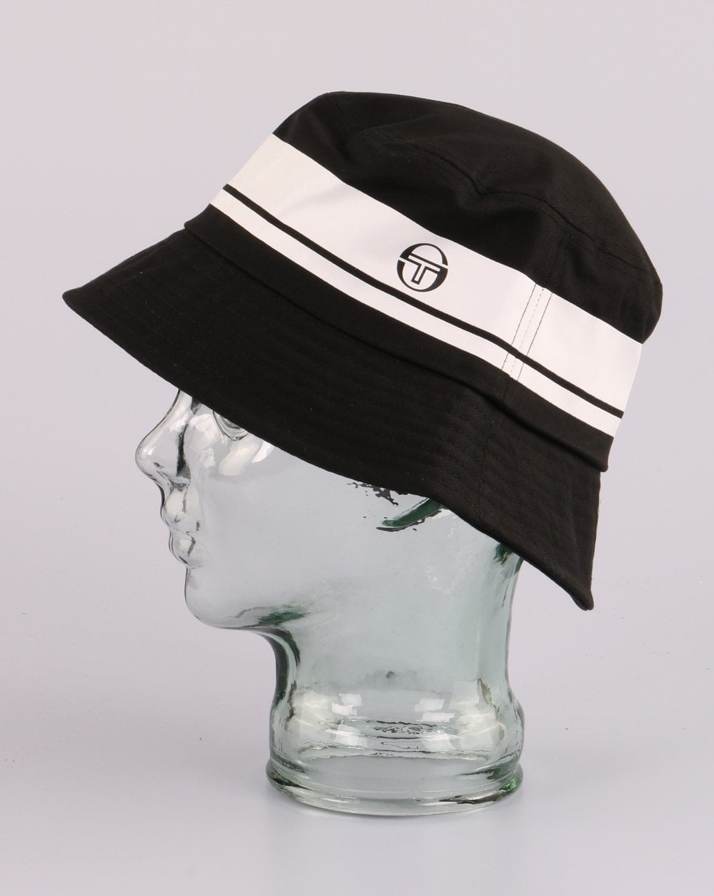 Sergio Tacchini Masters Bucket Hat Schwarz/Weiß