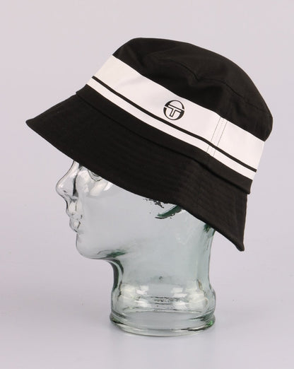 Sergio Tacchini Masters Bucket Hat Schwarz/Weiß
