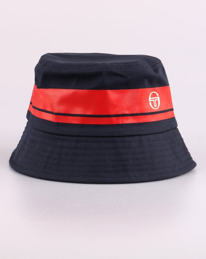 Sergio Tacchini Masters Bucket Hat Marineblau/Rot